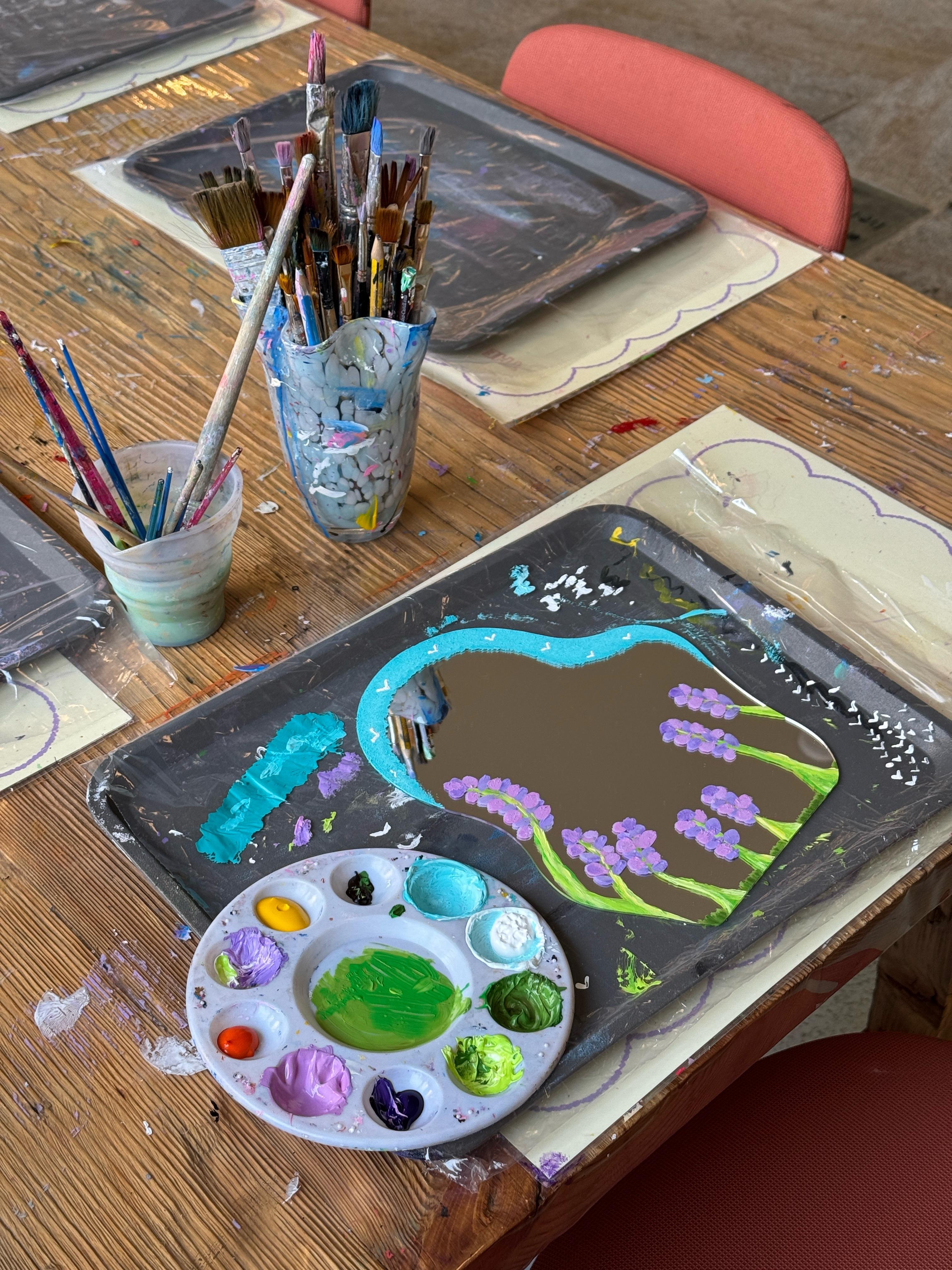 ورشة الرسم على المرايا